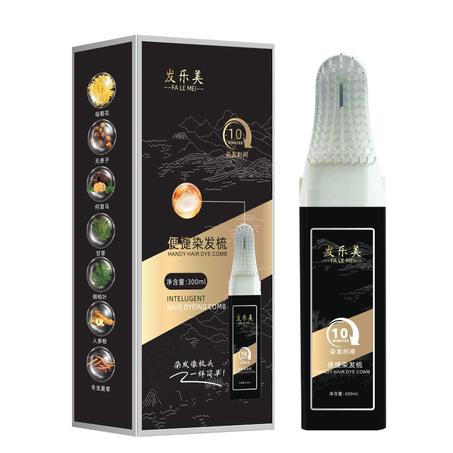 Portable safe hair dye comb