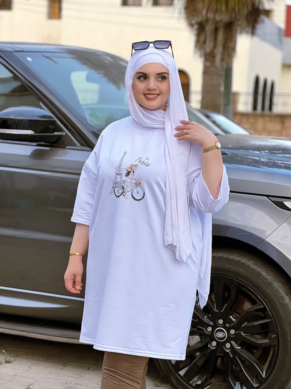 اونسومبل اوفر سايز صيفي للمحتجبات والغير المحتجبات