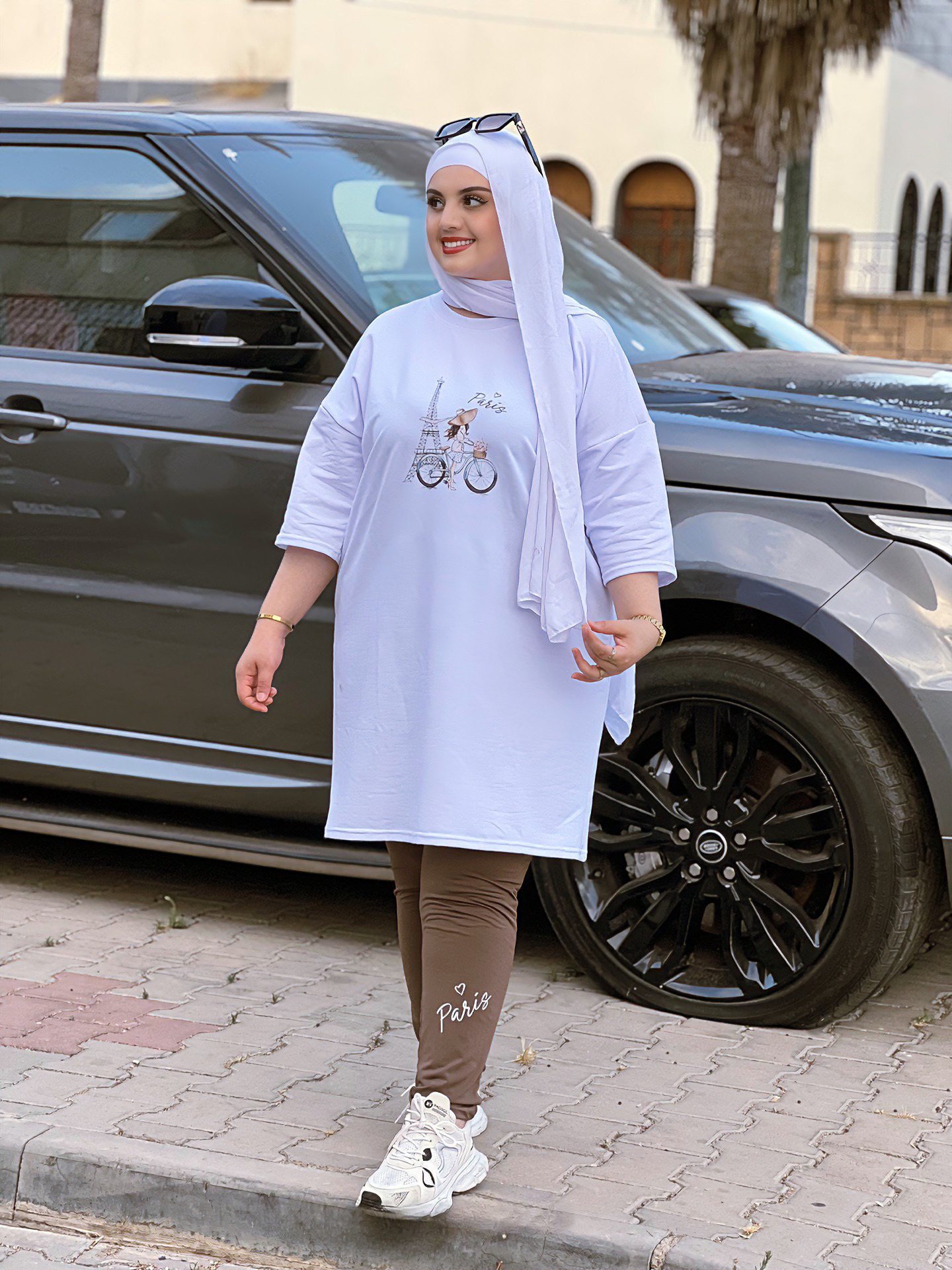 اونسومبل اوفر سايز صيفي للمحتجبات والغير المحتجبات