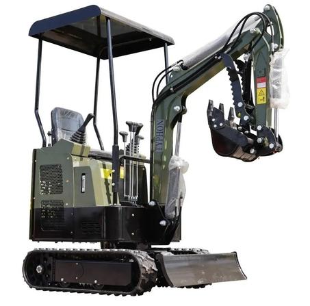 2025 TYPHON TERROR XV STORM Mini Excavator – 1.05 Ton Trench Digger with B&S Engine | USA