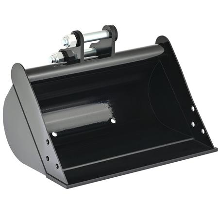 500mm Plain Flat Bucket Attachment 20″ for Mini Excavator Digger with 2 Pins