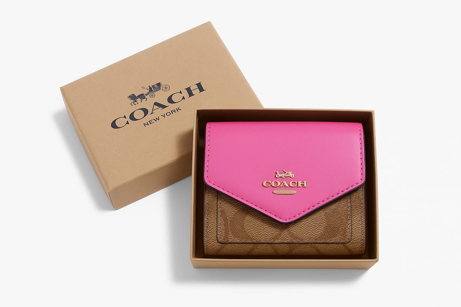 Porte Monnaie Coach rose