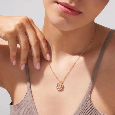 Collier Tréfle En Forme De Coeur : Chance Et Amour
