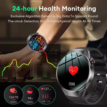 2025 جديد لساعة هواوي G5 Plus ساعة ذكية للرجال 1.75 "HD AMOLED شاشة GPS المسار معدل ضربات القلب بلوتوث دعوة البوصلة SmartWatch