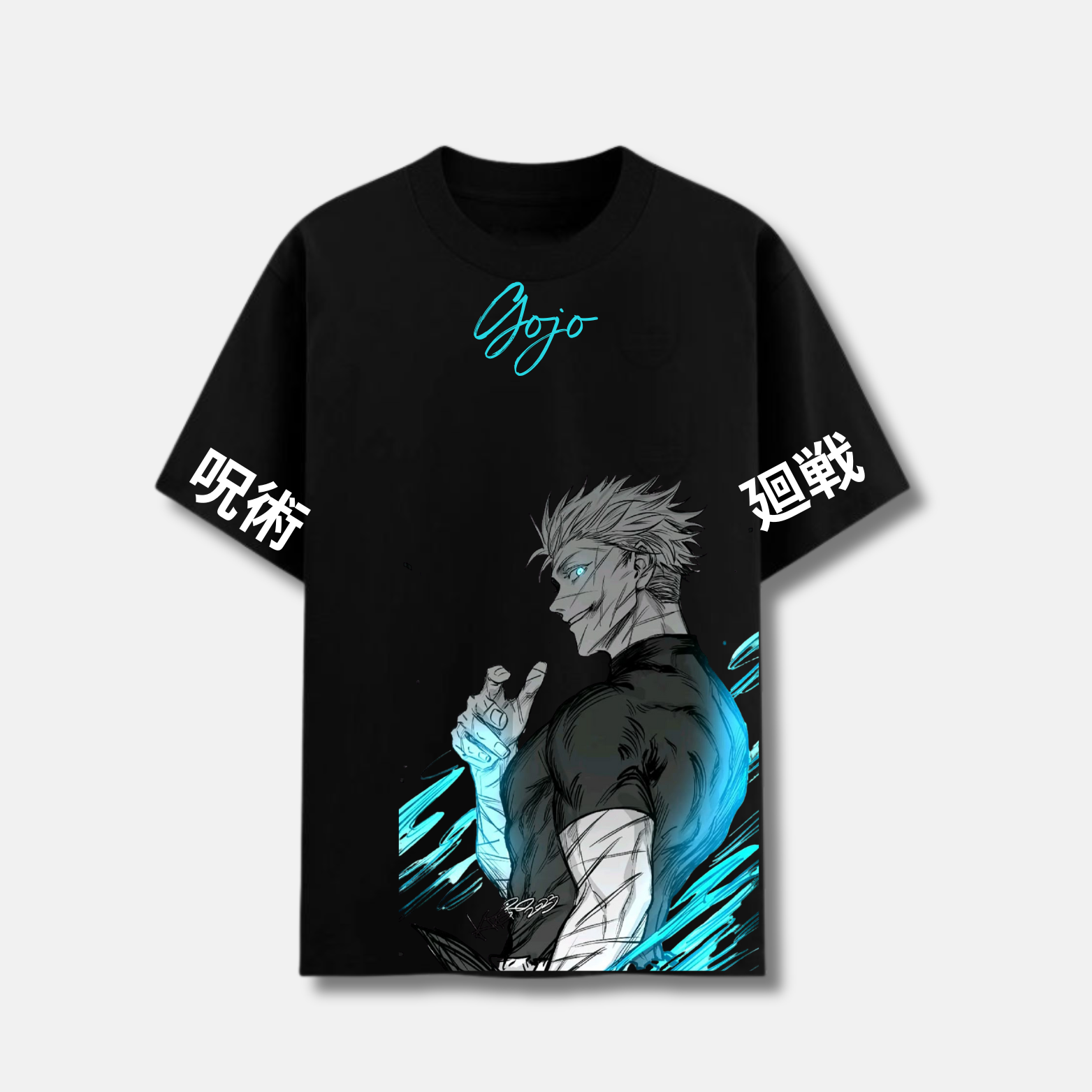 T-shirt - gojo  - Jujutsu Kaisen  - Blanc\Noir