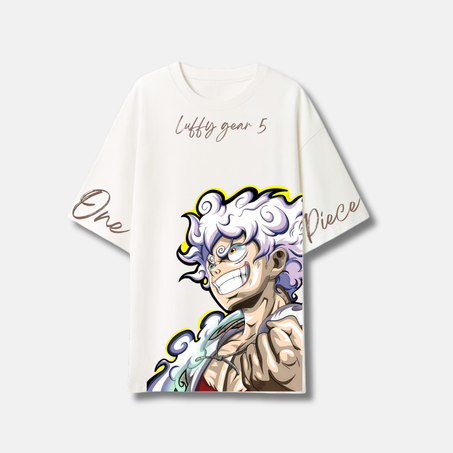 T-shirt - Luffy - One piece - Blanc\Noir