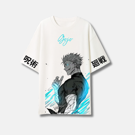 T-shirt - gojo  - Jujutsu Kaisen  - Blanc\Noir