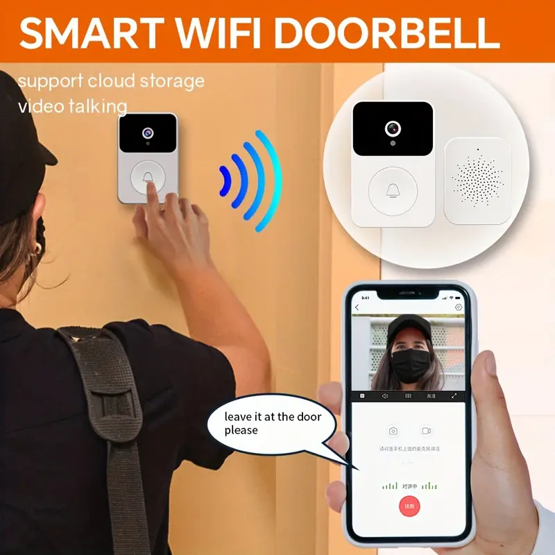 Sonnette vidéo sans fil Wi-fi Tuya M8