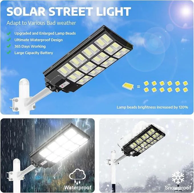 600W بروجيكتور لاسلكي يعمل بالطاقة الشمسية