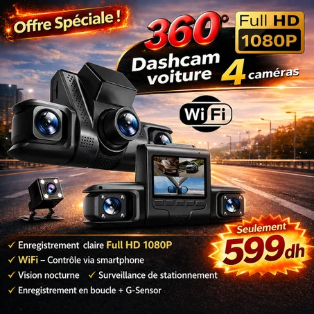Camera de voiture 4 lens 1080P