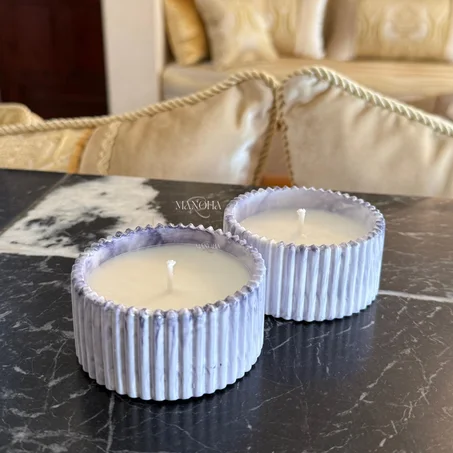 Pack Bougies Marbrée