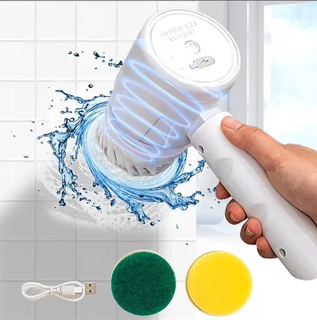 🧼فرشاة التنظيف الكهربائية الدوّارة 3 في 1 – وداعاً لتعب التنظيف ودعك الدهون!👇