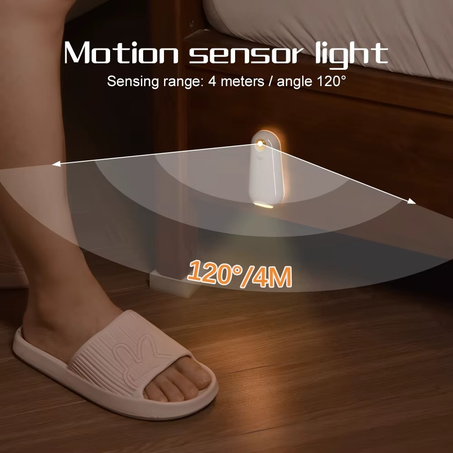 Waterproof Rechargeable Toilet Seat Bowl Led Night Lights Motion Sensor Corner Floor Lamp