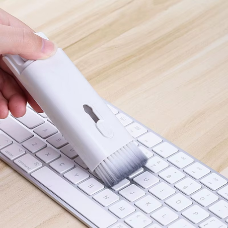 7 in 1 Cleaning Kit Computer Keyboard Cleaner Brush Earphones Cleaning Pen for AirPods iPhone Cleaning Tools Keycap Puller Set