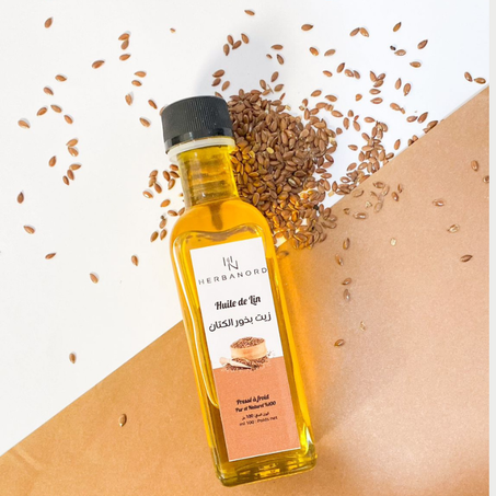 Huile de Lin Alimentaire – Source naturelle d’oméga-3, 100 % pure et pressée à froid