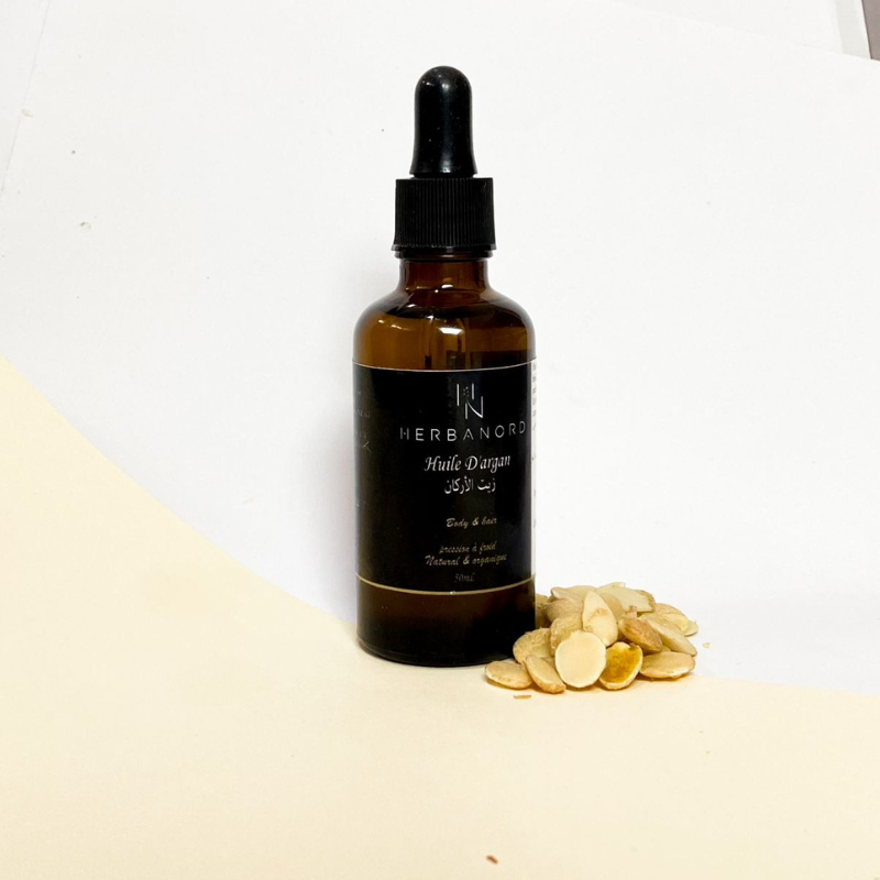 Huile d’Argan Cosmétique  – Pressée à Froid, 100 % Pure et Naturelle