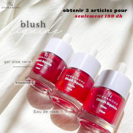 Pack de 3 Blushs Liquides Naturels