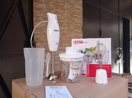 ميكسور 4 في 1 طراب + خلاط + هشوار + عصارة  ( Kraft line )