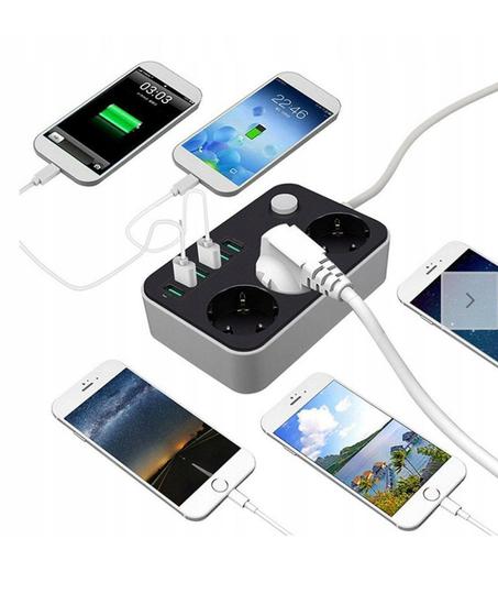 منفذ التيار مع معدات الحماية