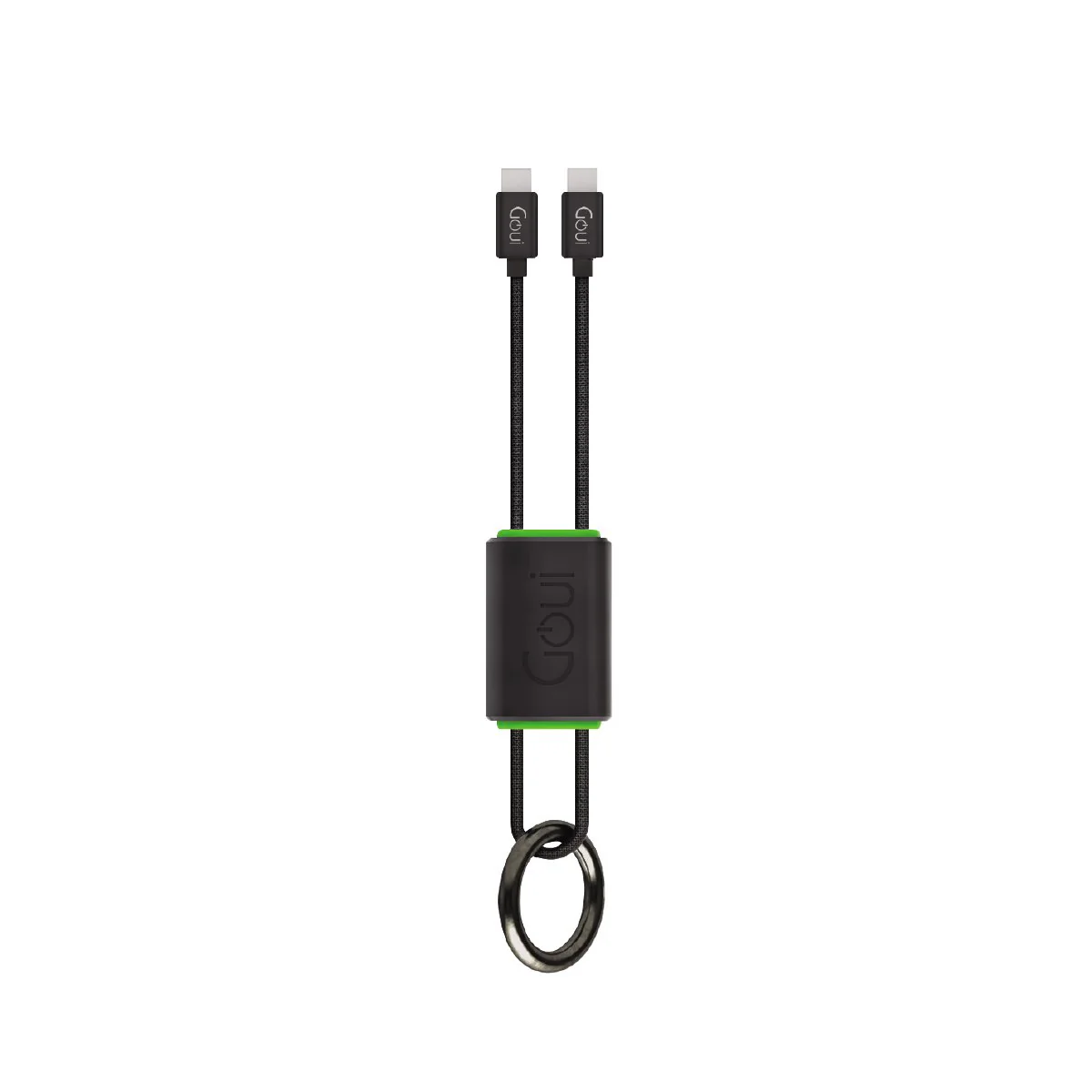 Goui Lock Câble Porte Clés Type C vers Type C (27 cm) 60W - Noir