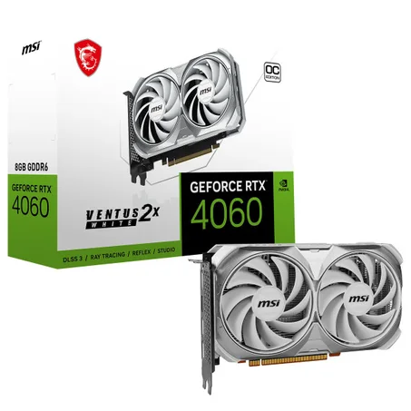MSI GeForce RTX 4060 VENTUS 2X WHITE OC 8GB GDDR6