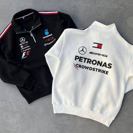 Mercedes-AMG Petronas F1 Half-Zip Sweatshirt – 100% Cotton