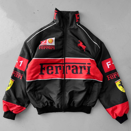 Ferrari Black Racing Bomber Jacket – Unisex
