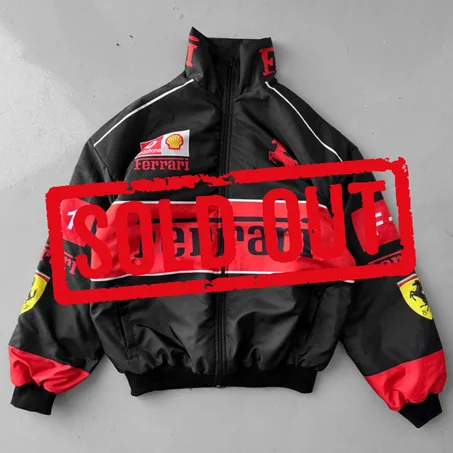 Ferrari Black Racing Bomber Jacket – Unisex