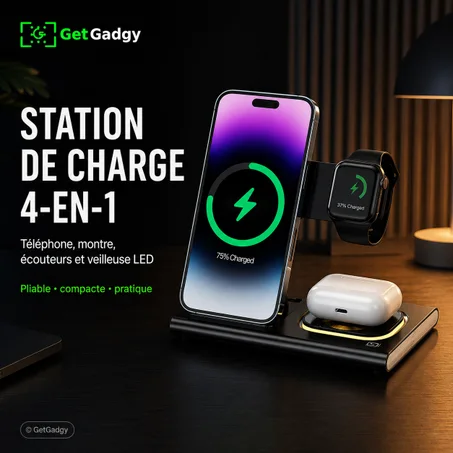CHARGEUR SANS FIL 4-EN-1 A80