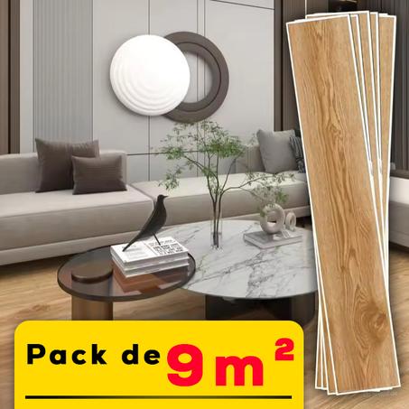 9 m² de Parquet Autocollant , Idéal pour Salon, Cuisine, Chambres, Bureau, Salle de Bain et Hall d'Entrée. .