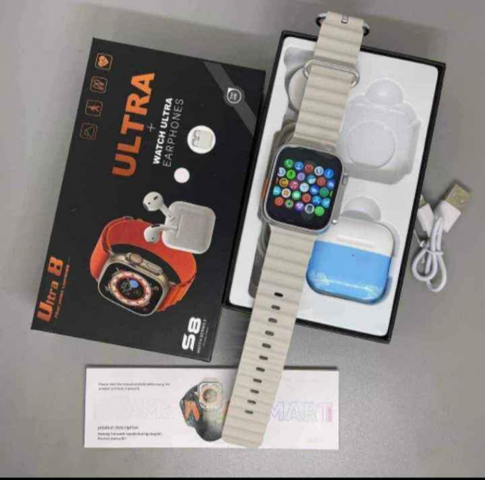 Pack Smart Watch Ultra 8 + AirPods