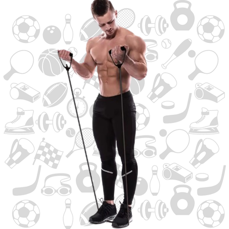 أحزمة المقاومة المتعددة لتمارين القوة واللياقة