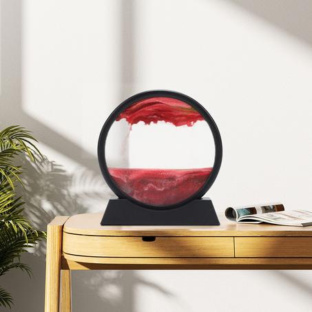 الساعة الرملية بفن الرمال