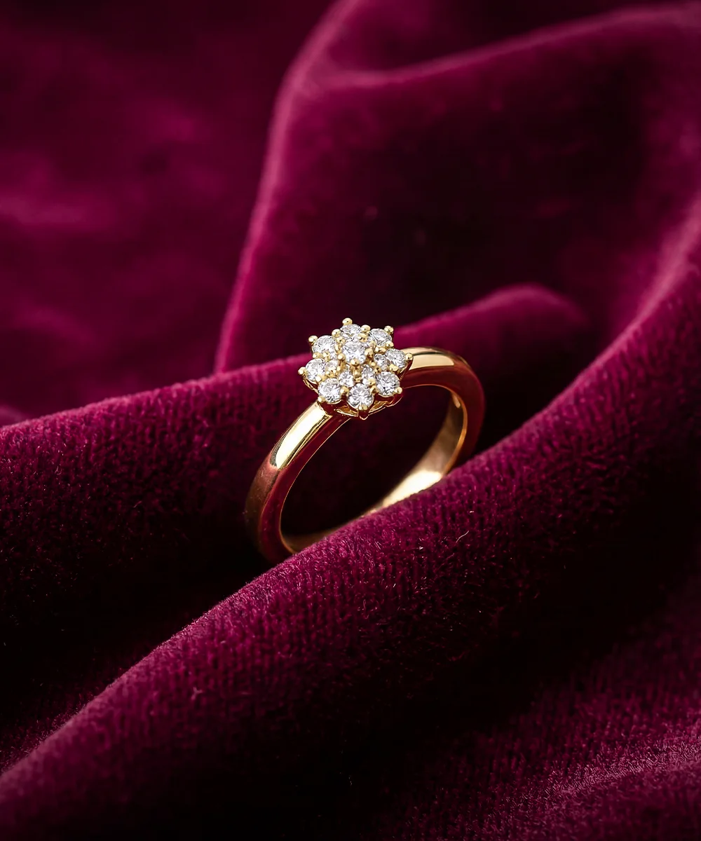 Bague Signature Éclat — Acier Inoxydable Doré | Maison Chaiil