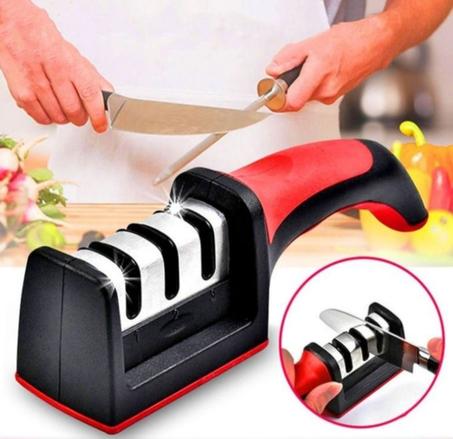 Aiguiseur Couteaux à 3 Fentes en Acier inoxydable