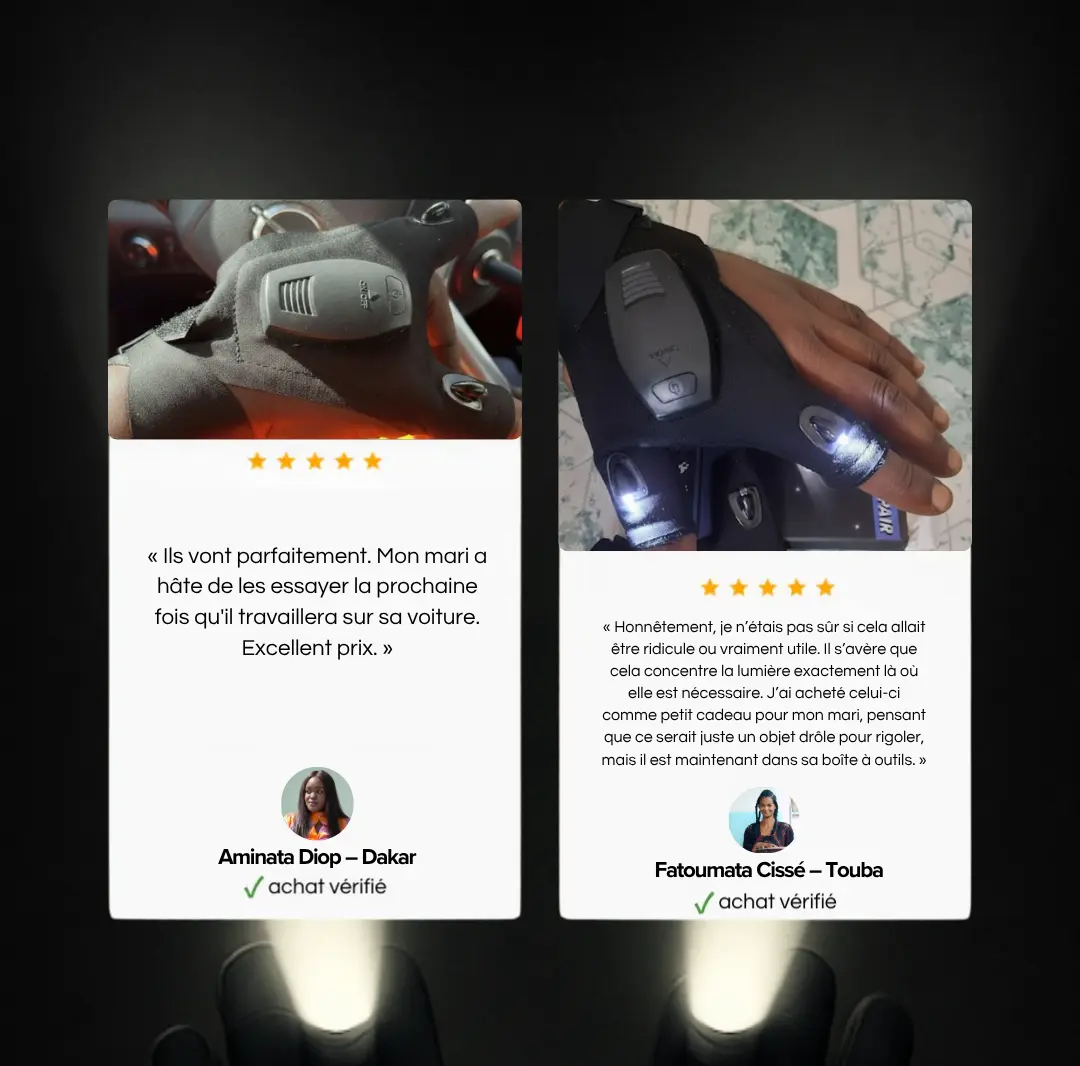 🔦 Lumigants – Éclairez Tout, Gardez Vos Mains Libres