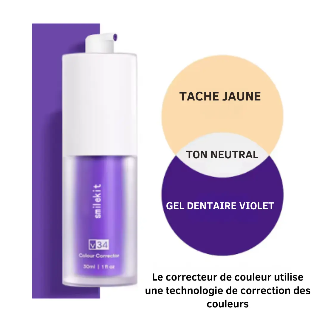 ✨ Correcteur Couleur Dents V34 Hismile – 😁 Sourire Blanc Instantané 🌟 (1 acheté = 1 offert 🎁)