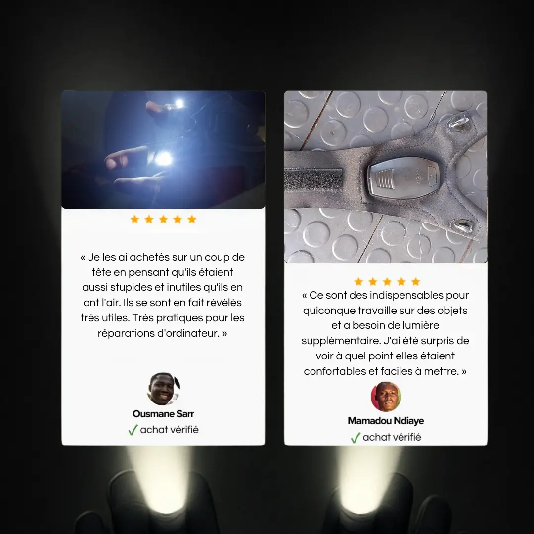 🔦 Lumigants – Éclairez Tout, Gardez Vos Mains Libres