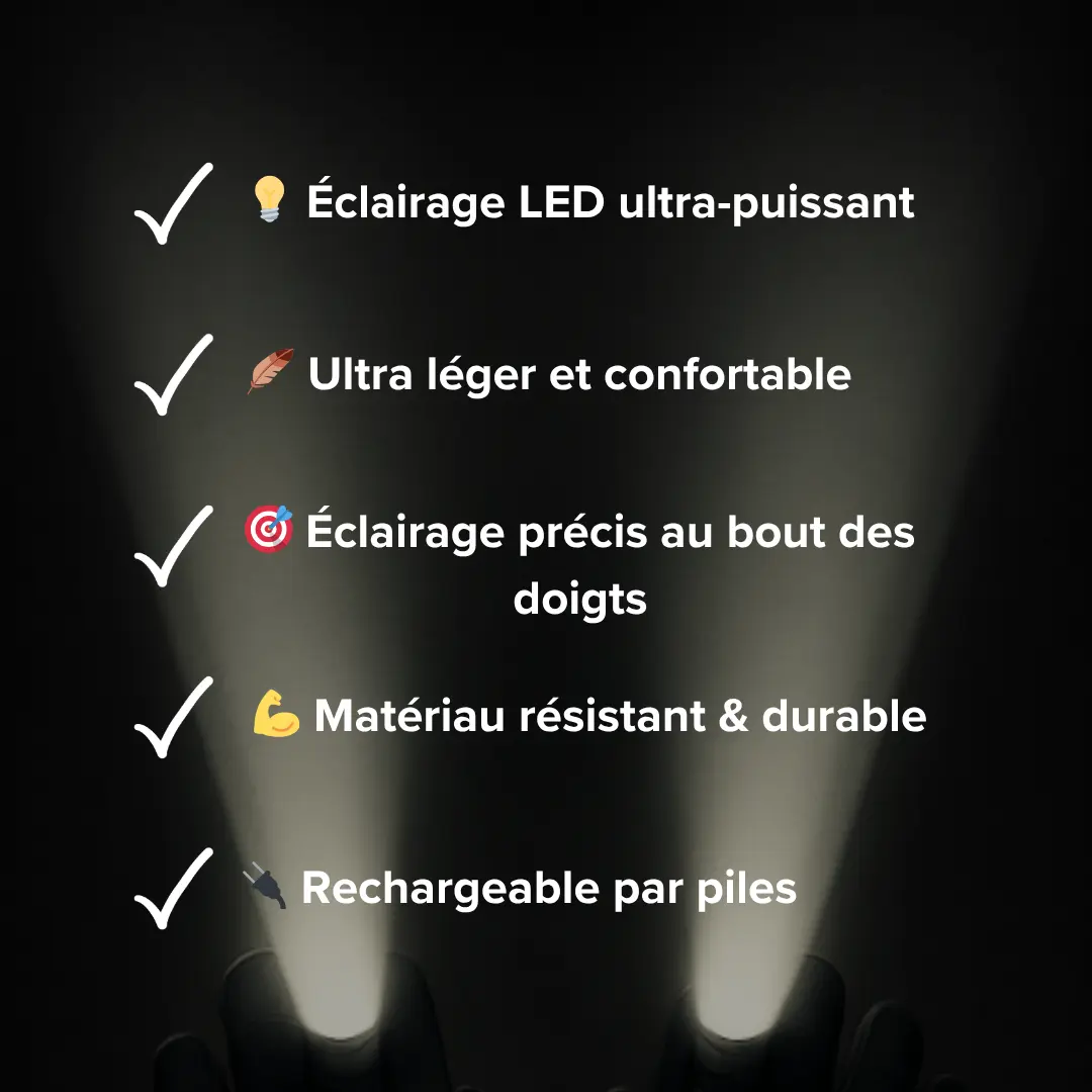 🔦 Lumigants – Éclairez Tout, Gardez Vos Mains Libres