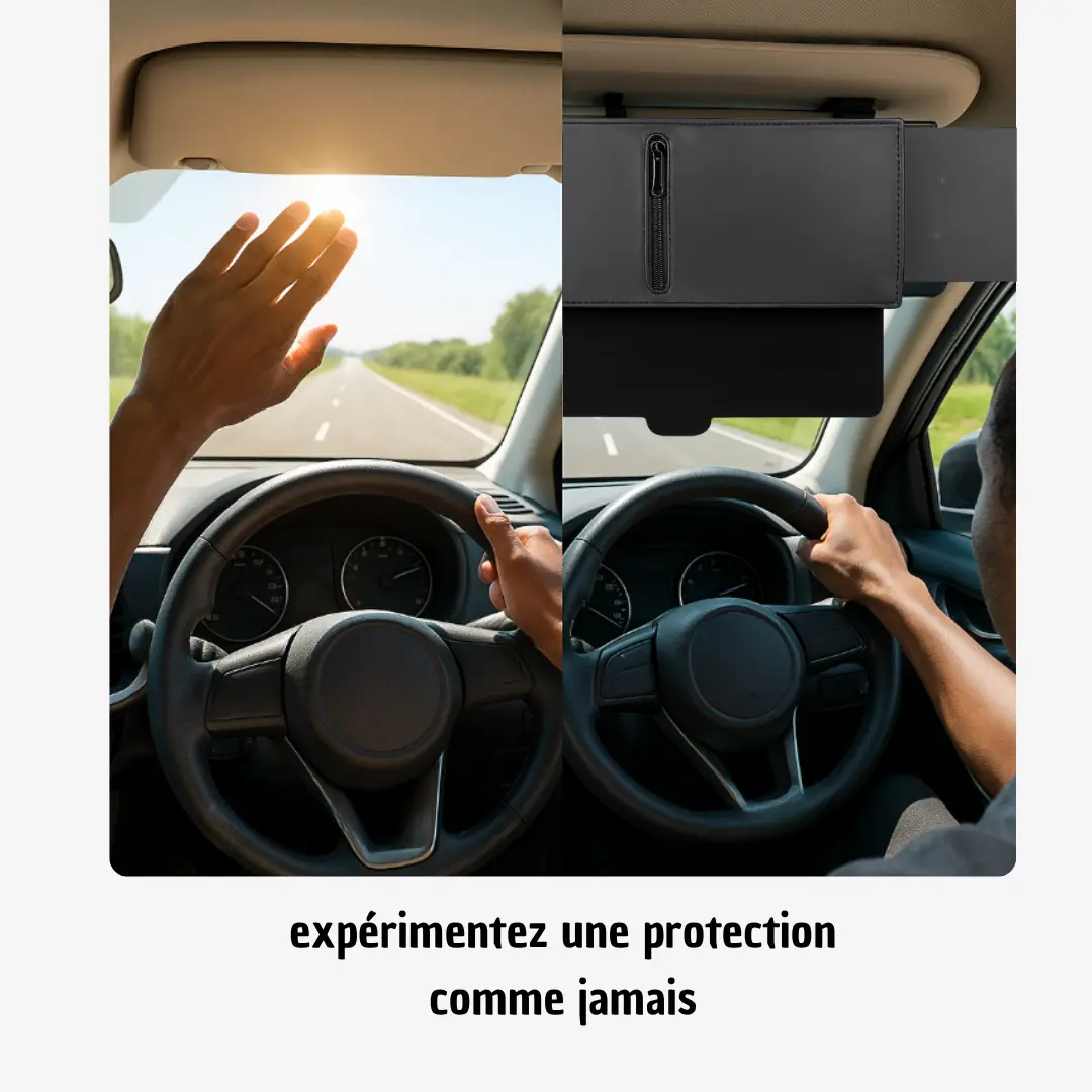 pare-soleil de voiture polarisé extensible