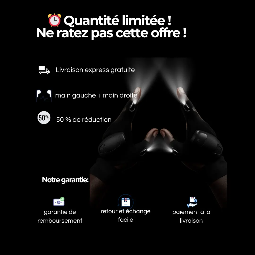 🔦 Lumigants – Éclairez Tout, Gardez Vos Mains Libres