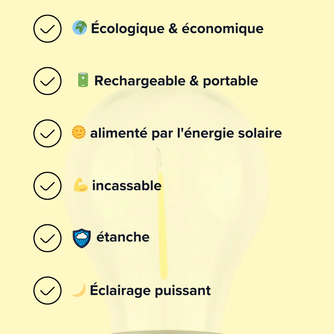💡ÉcoLumi - Ampoule Solaire Économique – Éclaire ta maison même sans électricité ⚡