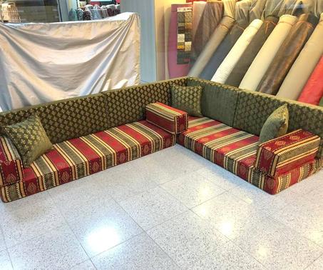 L SHAPED Oriental Floor Seating Sofa Arabic Cushions Turkish Moroccan Home Decor