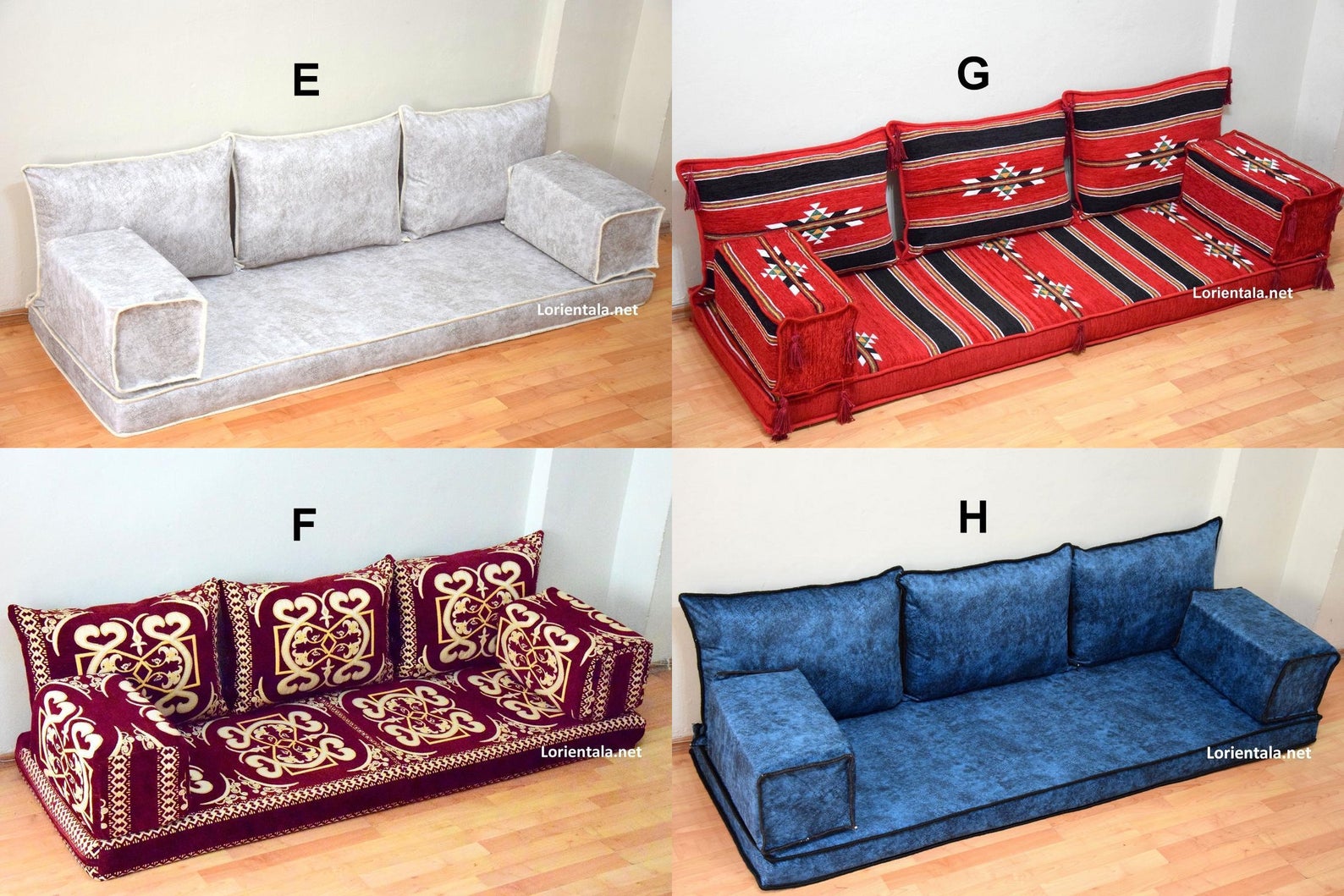 Arabic-Seating-Sofa-Living-Room-Turkish-Jalsa-Oriental-Floor-Set-Cushion-Seating-Floor-Moroccan  Big-bohemian-furniture-Kilim-Multicolor