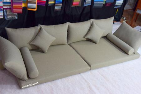 Linen Fabric Floor seating sofa living room, Arabic Oriental Moroccan Home Decor Couch