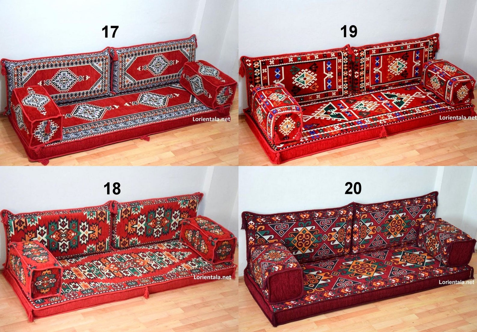 Moroccan Floor Oriental Seating Majlis Sofa Home Decor *Various Colours*Turkish 