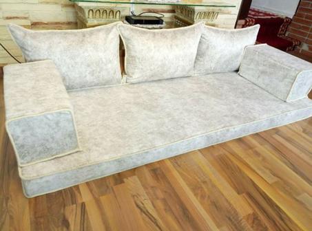 Oriental Floor Seating Sofa,  Arabic set Turkish Moroccan Floor cushions, Kilim Couch