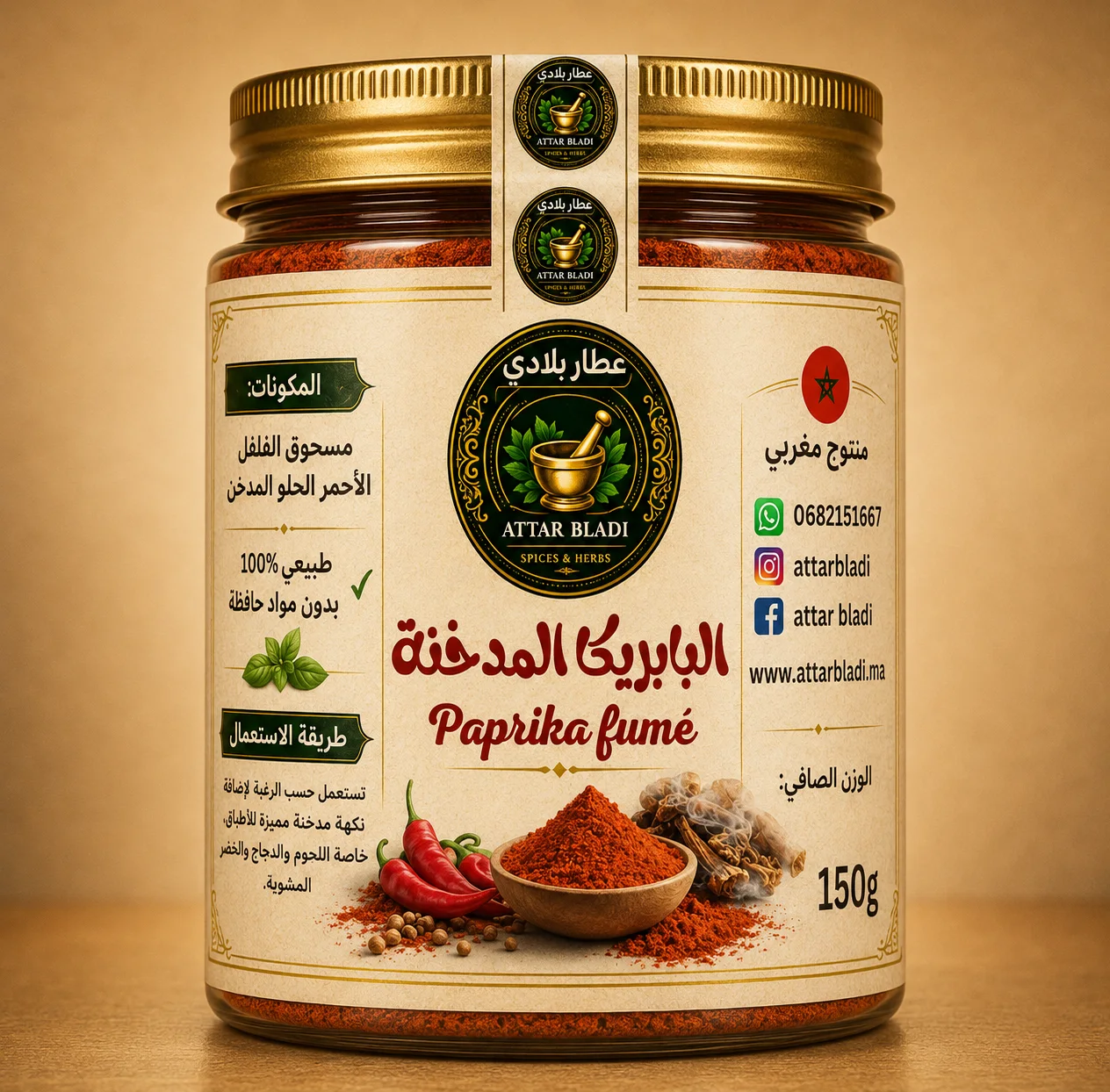البابريكا المدخنة