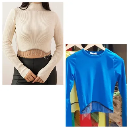 Crop Rhinestone
