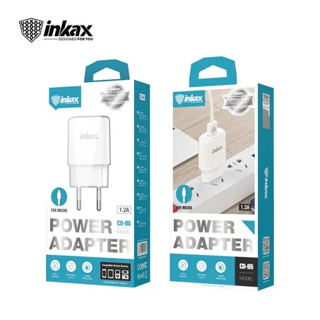 Chargeur inkax MICRO USB - Blanc